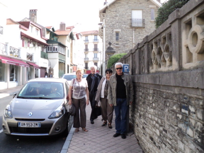 Meeting Cousin Mireille at Bayonne