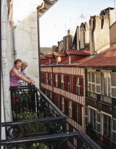 Cousin Mireille at her home in Bayonne